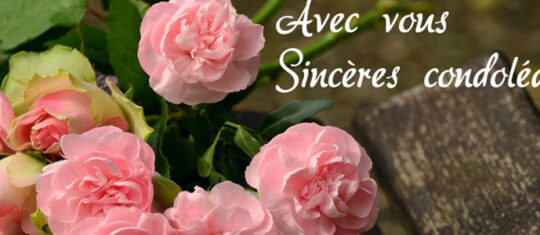 message de condoléances